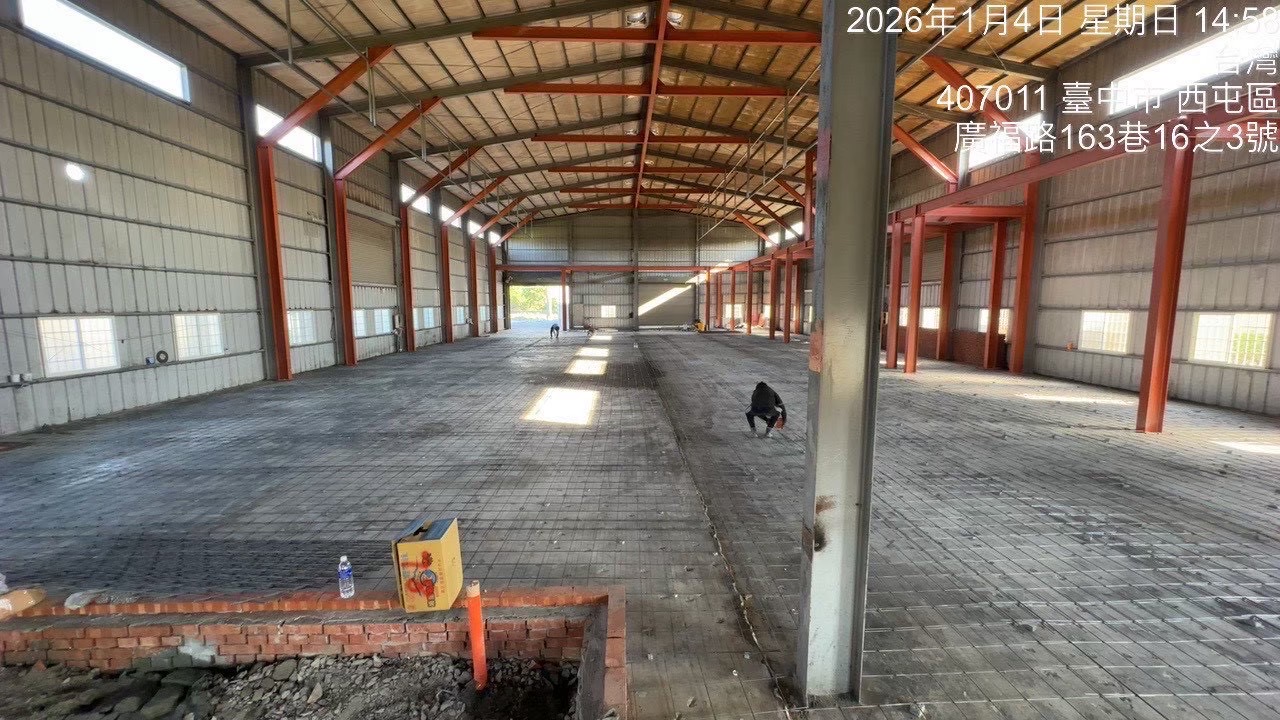 鋼構及地坪補強施工過程
