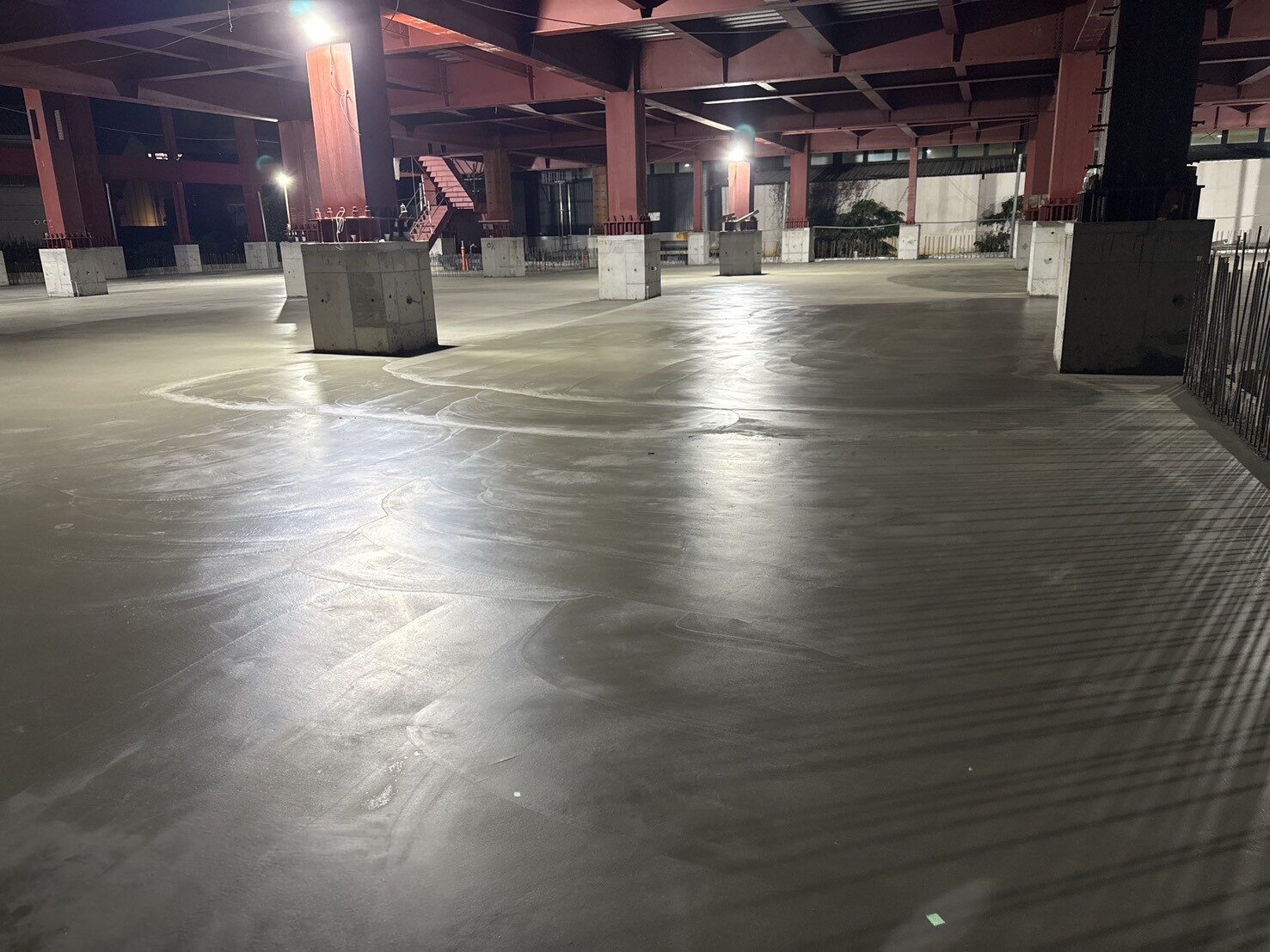 南投竹山廠房新建工程-地坪完成面進度