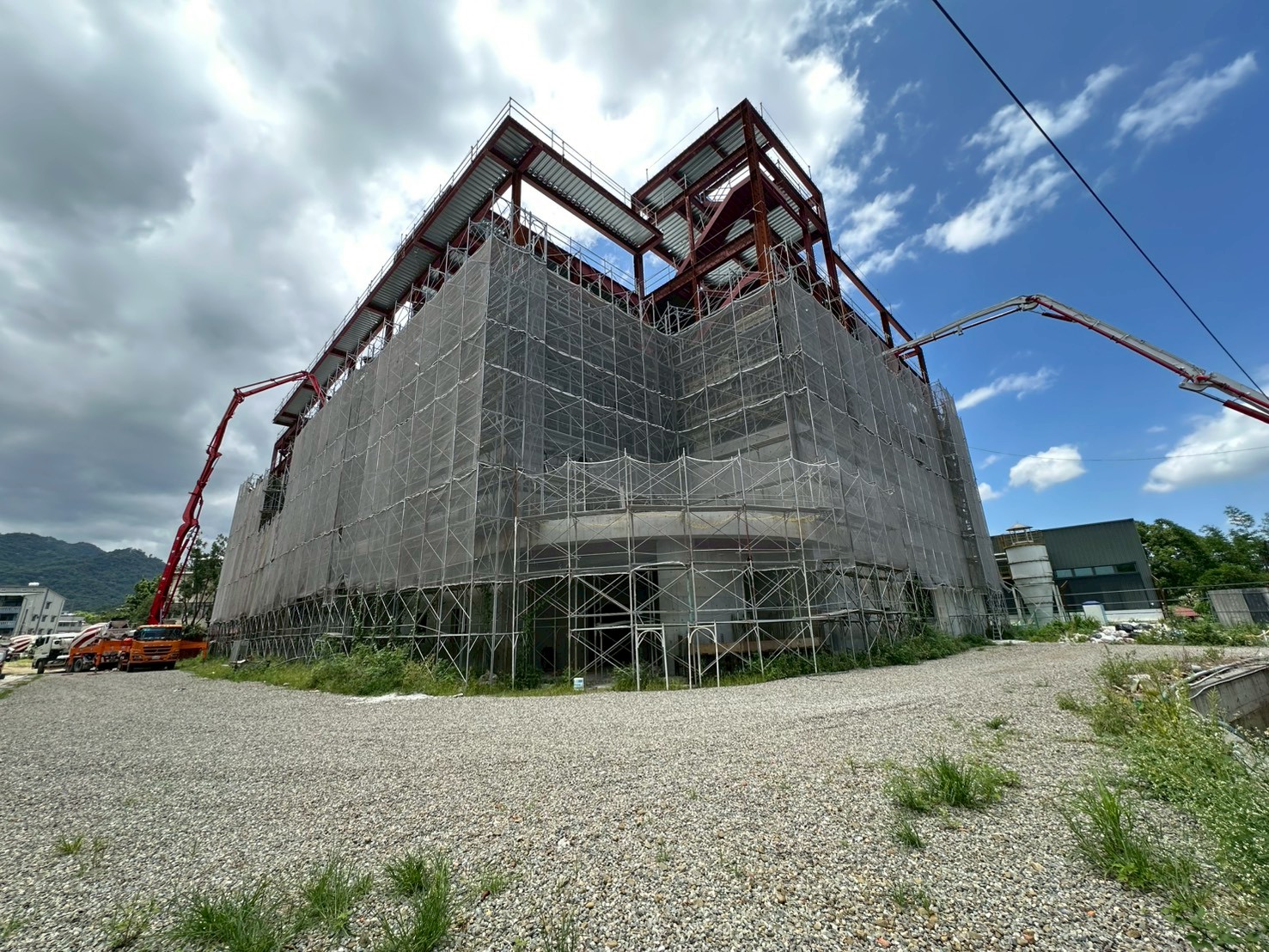 南投竹山廠房新建工程-建築外觀施工進度