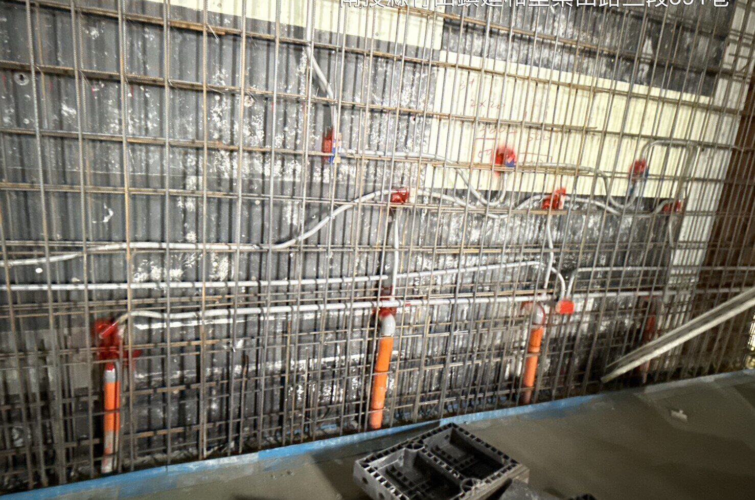 南投竹山廠房新建工程-牆體鋼筋與機電管線預埋