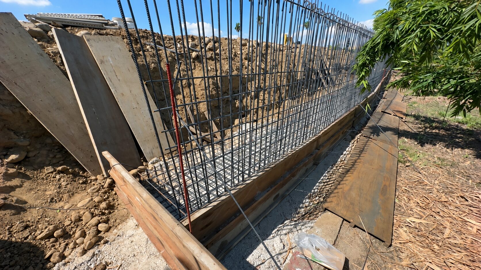 台中太平運動場館新建工程-基礎鋼筋與 PC 施工